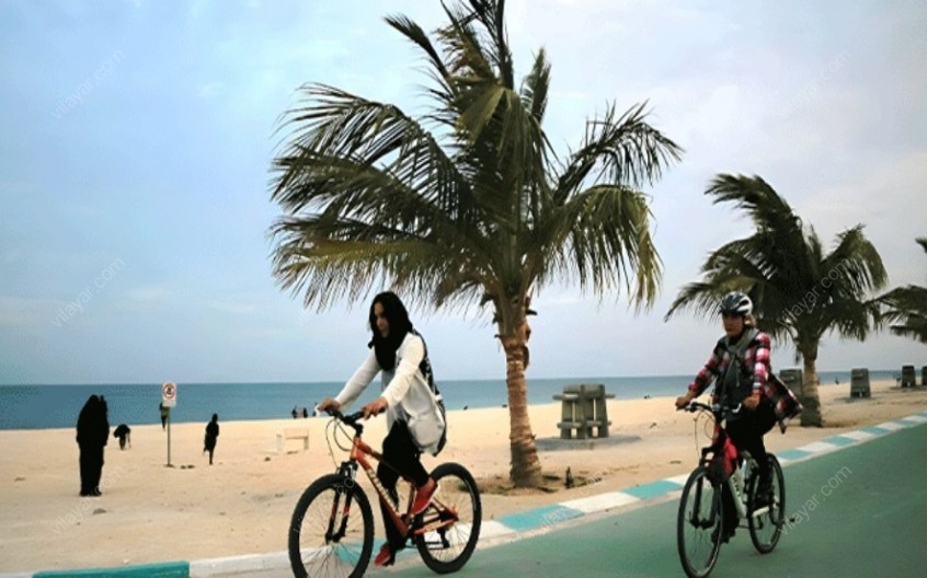 مسیر دوچرخه سواری کیش؛ عبور از کنار سواحل با چشم اندازهای زیبا