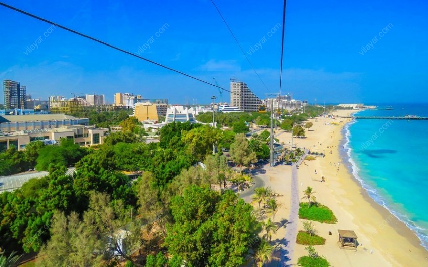 تله کابین میکامال کیش؛ سفر هوایی بر فراز جزیره