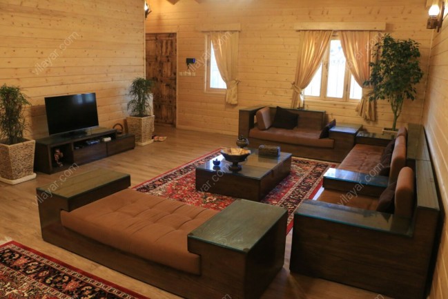 اجاره ویلا چوبی استخر سونا جکوزی در رامسر