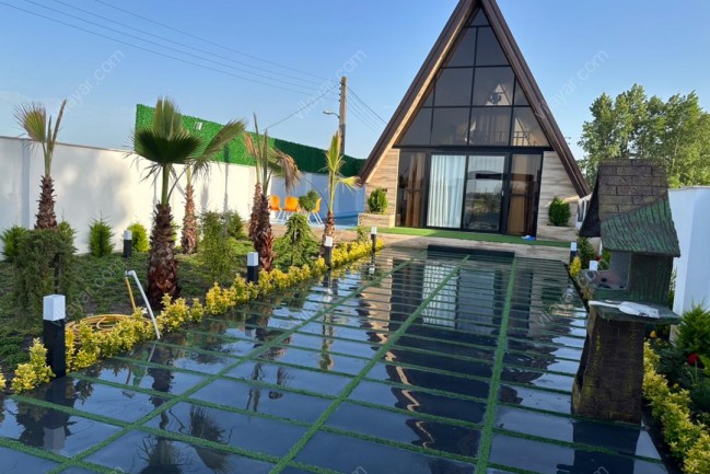 اجاره کلبه سویسی با استخر در سرخرود